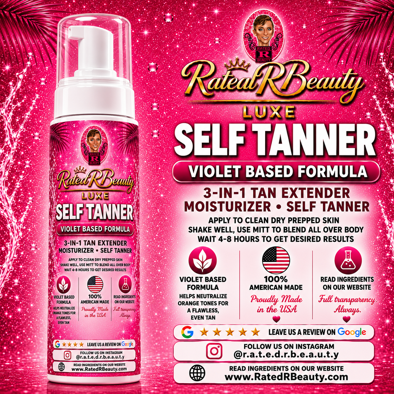 3 in 1 Self Tanning Mousse